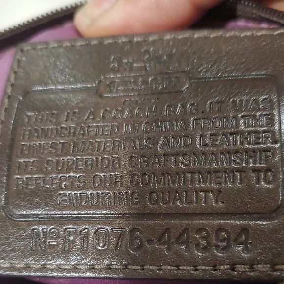 Coach Madison Chocolate Brown Signature Messenger Crossbody Bag - Picture 9 of 10